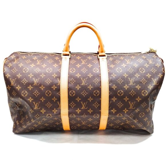 Louis Vuitton LV Boston Bag Keepall 55 Brown Monogram mon-548-091925 - Picture 1 of 9